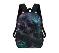 sinyumoney Panther in Magic Forest School Bags Daypacks Business Backpack Water Resistant Bookbag for Boys/Girls/Teenagers 17inch