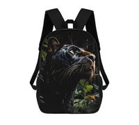 sinyumoney Panther Kids' Backpack 3D Printing School Bag Boys Cool Daypacks Casual Knapsack Fun Back Bag for Kids And Teenager 17inch