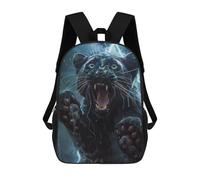 sinyumoney Panther Lightning Backpacks Kids School Backpack School Bag 3D Printed School Bag for Boys Elementary And Middle School Students 17inch