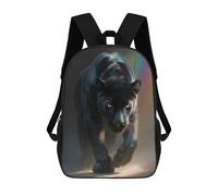 sinyumoney Panther with Rainbow School Backpack Water Resistant School Bag Business Backpack for Boys/Girls/Teenagers 17inch