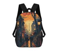 sinyumoney Parisian Romance School Backpack Large Water Resistant Laptop Backpack for Men, Women & Teenage Boys 17inch