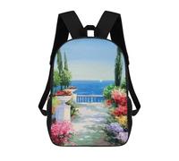 sinyumoney Park near The Sea Backpack School Bag Travel College Rucksack Backpacks for Camping Outdoor Adventures And Daily Travel 17inch
