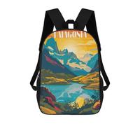 sinyumoney Patagonia Landscape Rucksack Rucksack Casual Daypacks School Work Travel Bag for School/Work/Travel 17inch