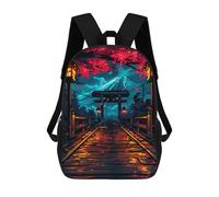 sinyumoney Path to Serenity School Bag Bookbag 3D Printed Children's Backpacks for Kids Boy Girl Book Bags Kids School Bag Travel Rucksacks 17inch