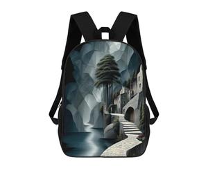 sinyumoney Pathway Through The Enchanted Grotto Casual Daypack Backpacks School Bag for Girls Boys High College Teens Knapsack Men Women Travel Laptop Rucksack College Bookbag 17inch