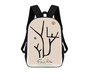 sinyumoney Paul Klee Abstract Nature Backpack School Bag Work Laptop Backpack Rucksack Bag for Teenage Girls Boys Women Men 17inch