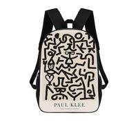 sinyumoney Paul Klee Comedians Backpack School Daypacks Business Backpack Water Resistant Bookbag for Girls Boys Teenage 17inch
