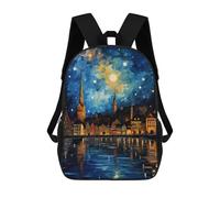 sinyumoney Peaceful Walk in Zurich Backpack Cartoon Plush Bag, 3D Backpack for Kids School Bag Birthday Gift Idea for Boys And Girls 17inch