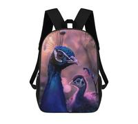 sinyumoney Peacock And Chick Backpack School Bag Lightweight Airport College Students Back Pack for Men, Women & Teenage Boys 17inch