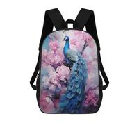 sinyumoney Peacock in Blossom Garden School Backpack Computer Rucksack for School/Work/Travel for School/Work/Travel 17inch