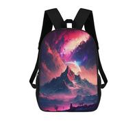 sinyumoney Peak of Universe Landscape Backpacks Kids Student Schoolbag 3D Printed Backpacks Elementary And Middle School Students Backpacks for Boys Girls 17inch