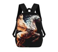 sinyumoney Pegasus Backpack School Lightweight Casual Daypack School Backpacks for School/Work/Travel 17inch