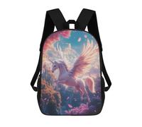 sinyumoney Pegasus Flying Fantasy School Bags School Secondary High School College Backpack Travel for Men, Women & Teenage Boys 17inch
