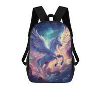 sinyumoney Pegasus in Cosmic Sky School Backpack Business Laptop Rucksack Bag Unisex Casual Daypack for Men, Women & Teenage Boys 17inch