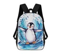 sinyumoney Penguin Animal Backpack School Bag Water Resistant Travel Backpack Computer Bag for Camping Outdoor Adventures And Daily Travel 17inch