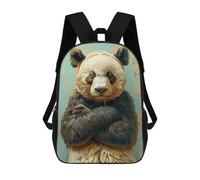 sinyumoney Pensive Panda School Backpack Daypacks Business Backpack Water Resistant Bookbag for Campus Outdoor Travel Sports 17inch