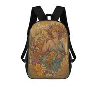 sinyumoney PERFUME Art Nouveau Children's Backpacks School Backpack 3D Printed Backpack for Kids Travel Rucksacks Book Bags Kids School Bag 17inch