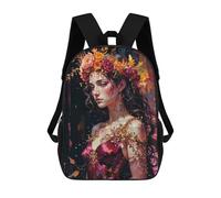 sinyumoney Persephone Autumns Final Whisper 3D Printed Kids Backpacks Boys Fashion School Bag Travel Backpacks School Bags for Boys Elementary School Students 17inch