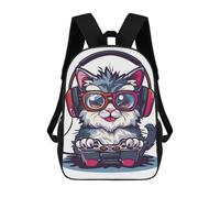 sinyumoney Persian Cat Gaming Backpack School Bag Rucksack Casual Daypacks School Work Travel Bag for Girl, Teen Girls 17inch
