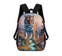 sinyumoney Phantasmal Tiger Backpacks 3D Printed Kids School Backpack Outdoor Casual Daypack Fashion Casual Children Backpacks Cute Travel Bags 17inch