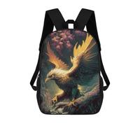 sinyumoney Phoenix Bird Cuddly School Backpack Computer Rucksack for School/Work/Travel for Girl, Teen Girls 17inch