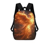 sinyumoney Phoenix Bird Rising Backpacks Kids School Backpack School Bag 3D Printed School Bag for Boys Elementary And Middle School Students 17inch
