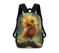 sinyumoney Phoenix Chick 3D Printed 17inch Kids School Backpack School Bag Fashion Rucksacks for Boys Elementary And Middle School Students