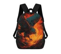 sinyumoney Phoenix Majesty School Backpack Water Resistant Travel Backpack Computer Bag - Perfect for Travel, Work And Daily Use 17inch