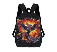 sinyumoney Phoenix Mystic Kids Backpack, School Bag for Boys And Teenager, Gifts Travel Backpack Schoolbag Backpack Bookbag 17inch