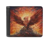 sinyumoney Phoenix Rising A Mythical Artwork 3D Print Clutch Purse ID Window Coin Banknote Compartments Slim Elegant Wallets for Boys Girls 11.7cm*9.5cm