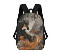 sinyumoney Phoenix Rising Art Print Children's School Backpack Fashion Casual 17inch 3D Printed School Bags Boy School Backpack Large Backpack