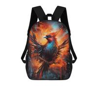 sinyumoney Phoenix Rising Fantasy Artwork Backpack School Bag Rucksack Casual Daypacks School Work Travel Bag for Teenage Girls Boys Women Men 17inch