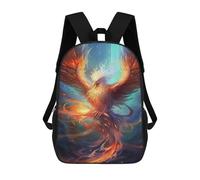 sinyumoney Phoenix Rising Fantasy Artwork School Backpack Large School Backpack for Boys for Campus Outdoor Travel Sports 17inch