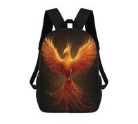 sinyumoney Phoenix Rising Mythical Firebird Artwork -1 Backpack School Bag High Secondary School Bags Casual Backpack - Perfect for Travel, Work And Daily Use 17inch