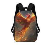sinyumoney Phoenix Rising Mythical Firebird Artwork -8 Backpack School Bag High Secondary School Bags Casual Backpack for Teenage Girls Boys Women Men 17inch