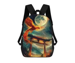 sinyumoney Phoenix Rising Torii Rucksack Daypacks Business Backpack Water Resistant Bookbag for Men/Women 17inch