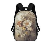 sinyumoney Photo Art Flowers VI Backpacks Kids Student Schoolbag,3D Printed Backpacks,Elementary And Middle School Students Backpacks for Boys Girls 17inch