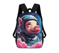 sinyumoney Pig Astronaut in Space-2 School Backpack High Secondary School Bags Casual Backpack for Girl, Teen Girls 17inch