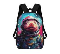 sinyumoney Pig Astronaut Space Suit-13 3D Printed 17inch Kids School Backpack School Bag Fashion Rucksacks for Boys Elementary And Middle School Students