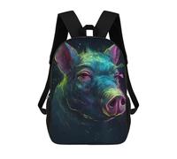 sinyumoney Pig Imagination 3D Printed 17inch Kids School Backpack School Bag Fashion Rucksacks for Boys Elementary And Middle School Students