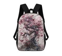 sinyumoney Pink Cherry School Backpack Water Resistant Computer Rucksack- Perfect for Travel, Work And Daily Use 17inch