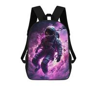 sinyumoney Pink Space School Backpack Lightweight Airport College Students Back Pack for Teenage Girls Boys Women Men 17inch