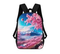 sinyumoney Pink Tree Backpack 3D Printed Children's School Backpack for Kids High Capacity Travel Rucksacks Book Bags Kids School Bag Back Pack 17inch