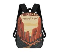 sinyumoney Pinnacles National Park School Bags High Secondary School Bags Casual Backpack for Campus Outdoor Travel Sports 17inch