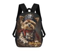sinyumoney Pirate Dog Treasure Chest-122 Backpack School Large School Backpack for Boys for Teenage Girls Boys Women Men 17inch