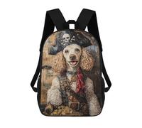 sinyumoney Pirate Dog Treasure Chest-94 Backpack School Bag Travel College Rucksack Backpacks for Girl, Teen Girls 17inch