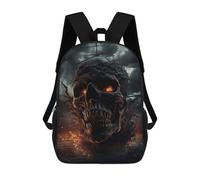sinyumoney Pirate Ship Skull Backpack School Backpack Kids School Bag Large Capacity Kids Backpack for School Rucksack 3D Book Bag Gifts for Kids 17inch