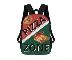 sinyumoney Pizza Zone Decor School Backpack Water Resistant Travel Backpack Computer Bag - Perfect for Travel, Work And Daily Use 17inch