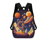 sinyumoney Planet Abstract School Bags Daypacks Business Backpack Water Resistant Bookbag for School/Work/Travel 17inch
