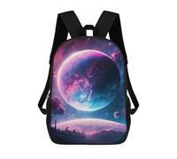 sinyumoney Planet Earth Backpacks Kids 17inch School Backpack School Bag 3D Printed School Bag for Boys Elementary And Middle School Students